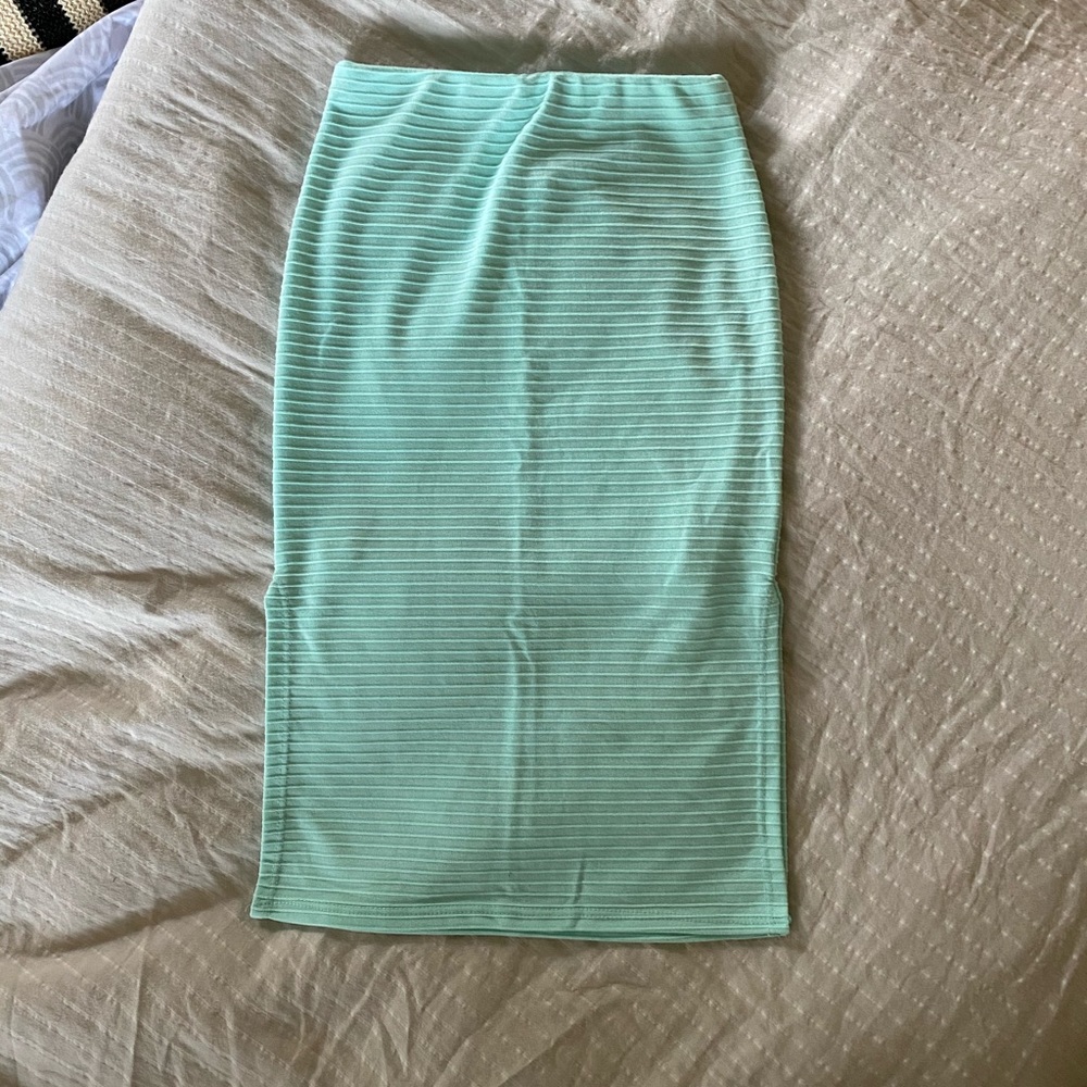 Charlotte Russe Mint Pencil Skirt